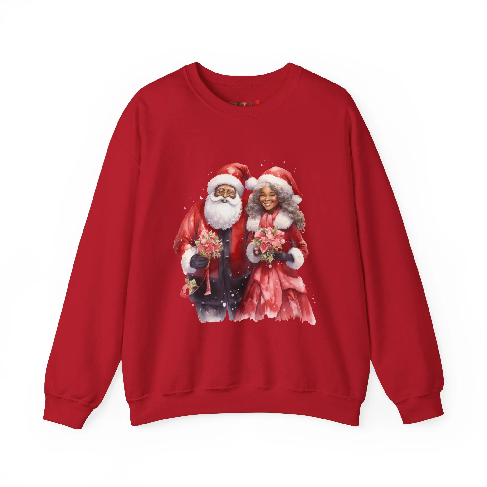 Black Santa 12 Unisex Heavy Blend™ Crewneck Sweatshirt