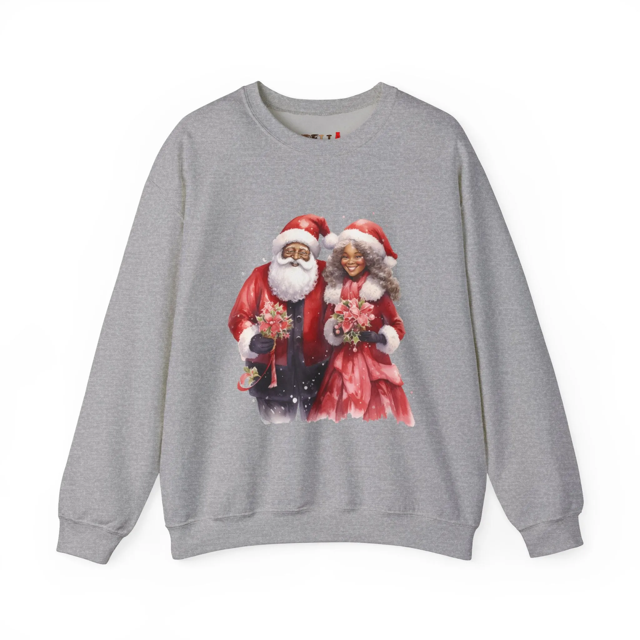 Black Santa 12 Unisex Heavy Blend™ Crewneck Sweatshirt