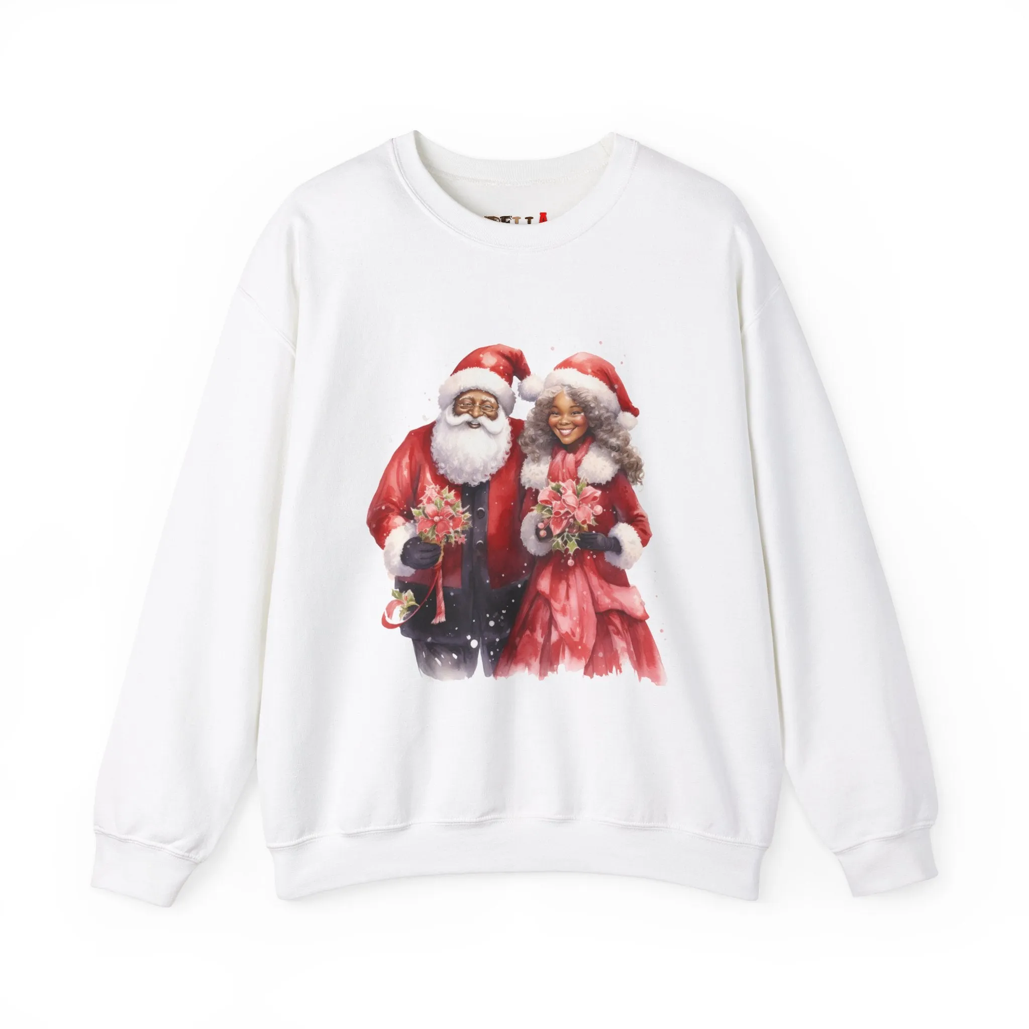 Black Santa 12 Unisex Heavy Blend™ Crewneck Sweatshirt