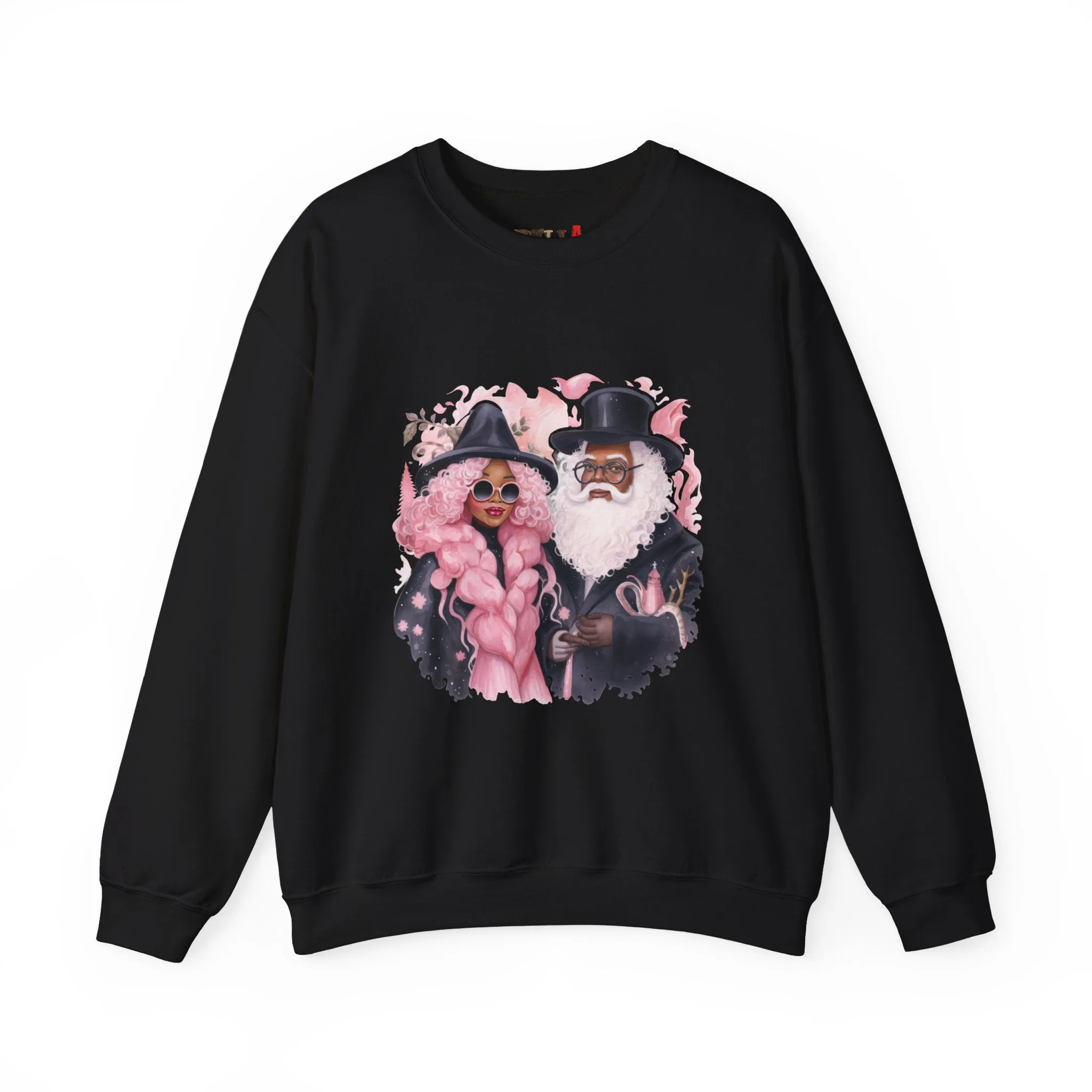 Black Santa 20 Unisex Heavy Blend™ Crewneck Sweatshirt