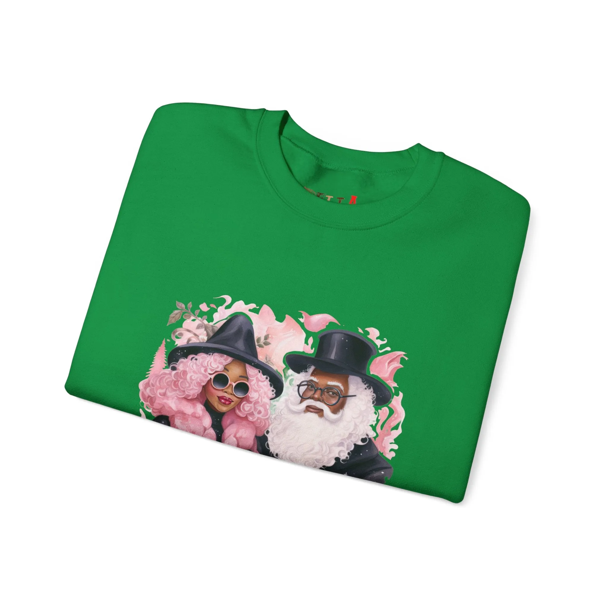Black Santa 20 Unisex Heavy Blend™ Crewneck Sweatshirt