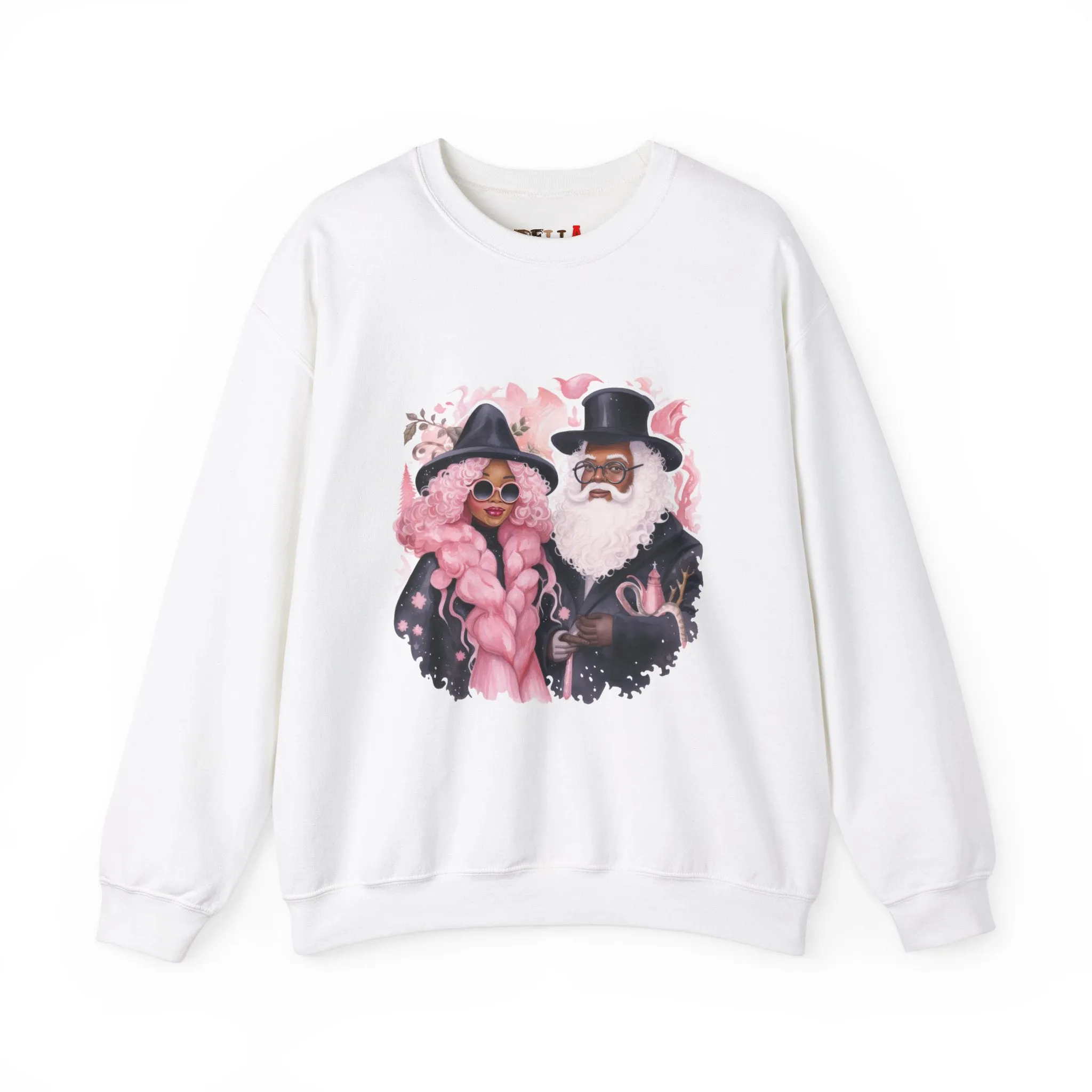 Black Santa 20 Unisex Heavy Blend™ Crewneck Sweatshirt