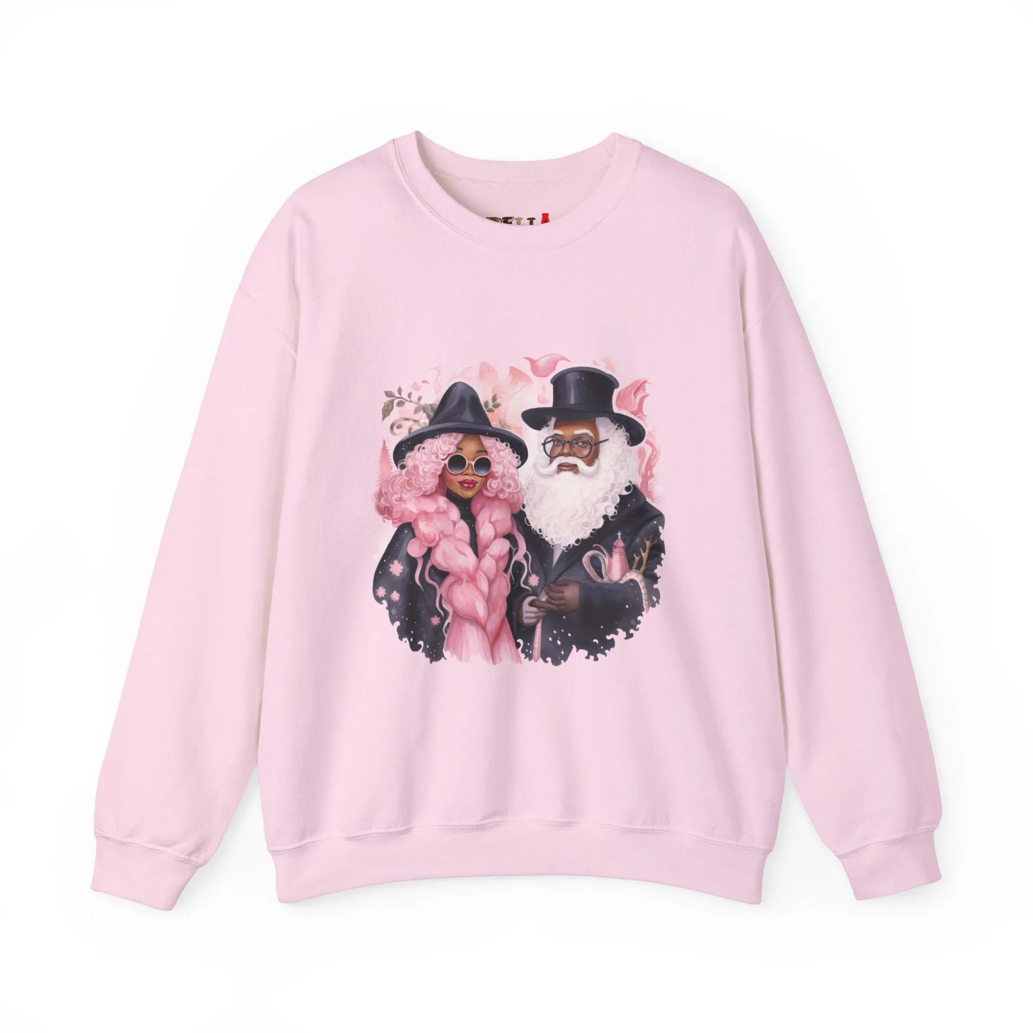 Black Santa 20 Unisex Heavy Blend™ Crewneck Sweatshirt