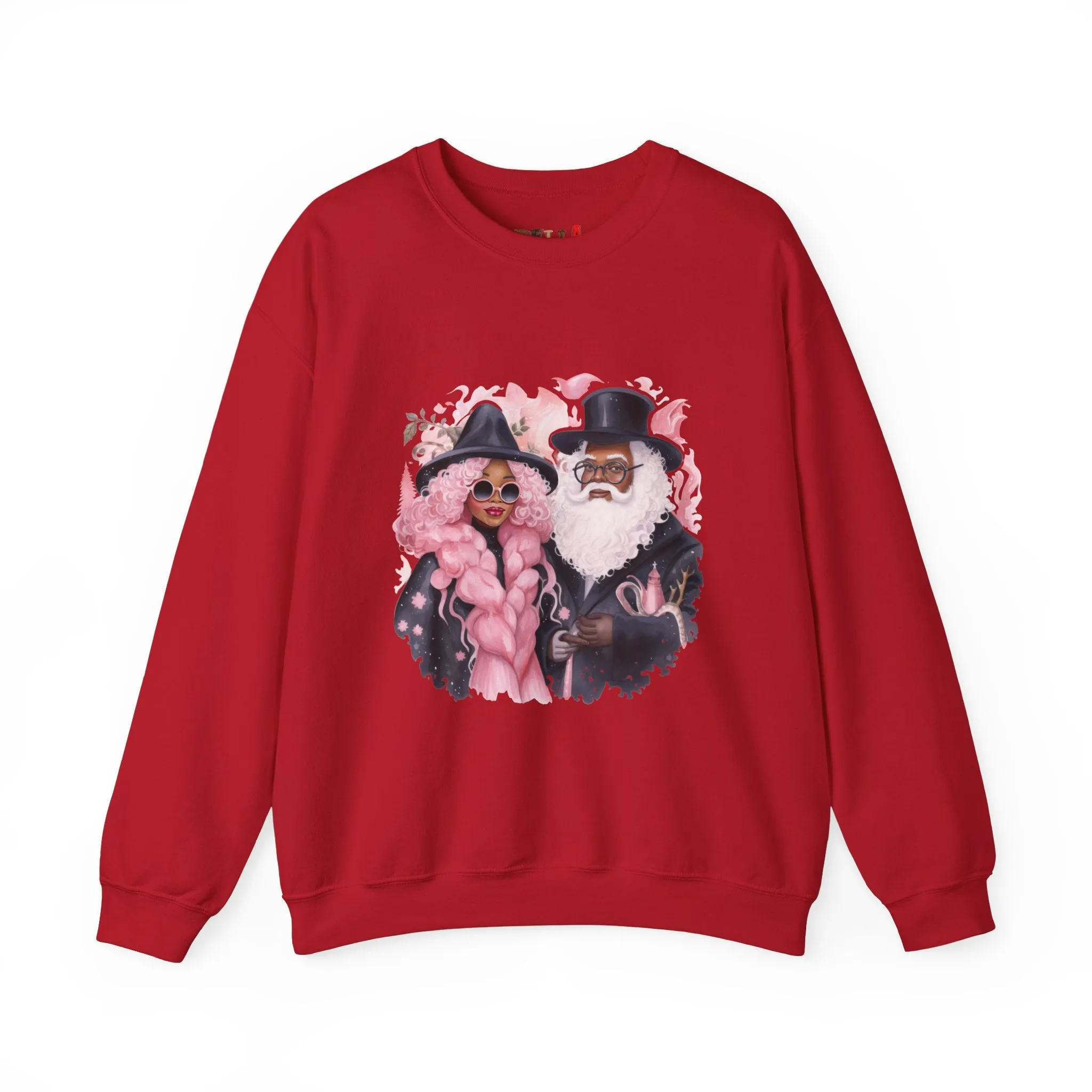 Black Santa 20 Unisex Heavy Blend™ Crewneck Sweatshirt
