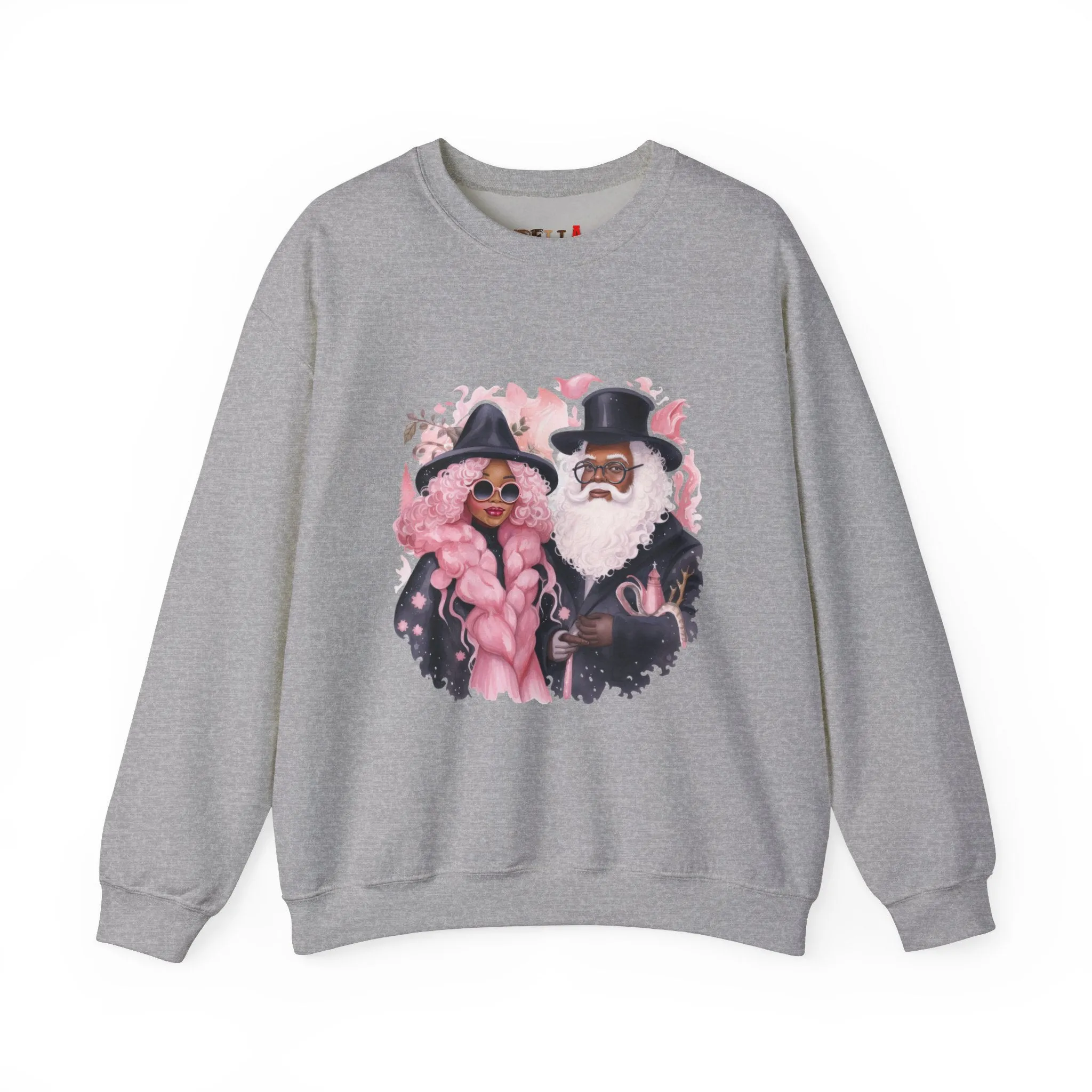 Black Santa 20 Unisex Heavy Blend™ Crewneck Sweatshirt