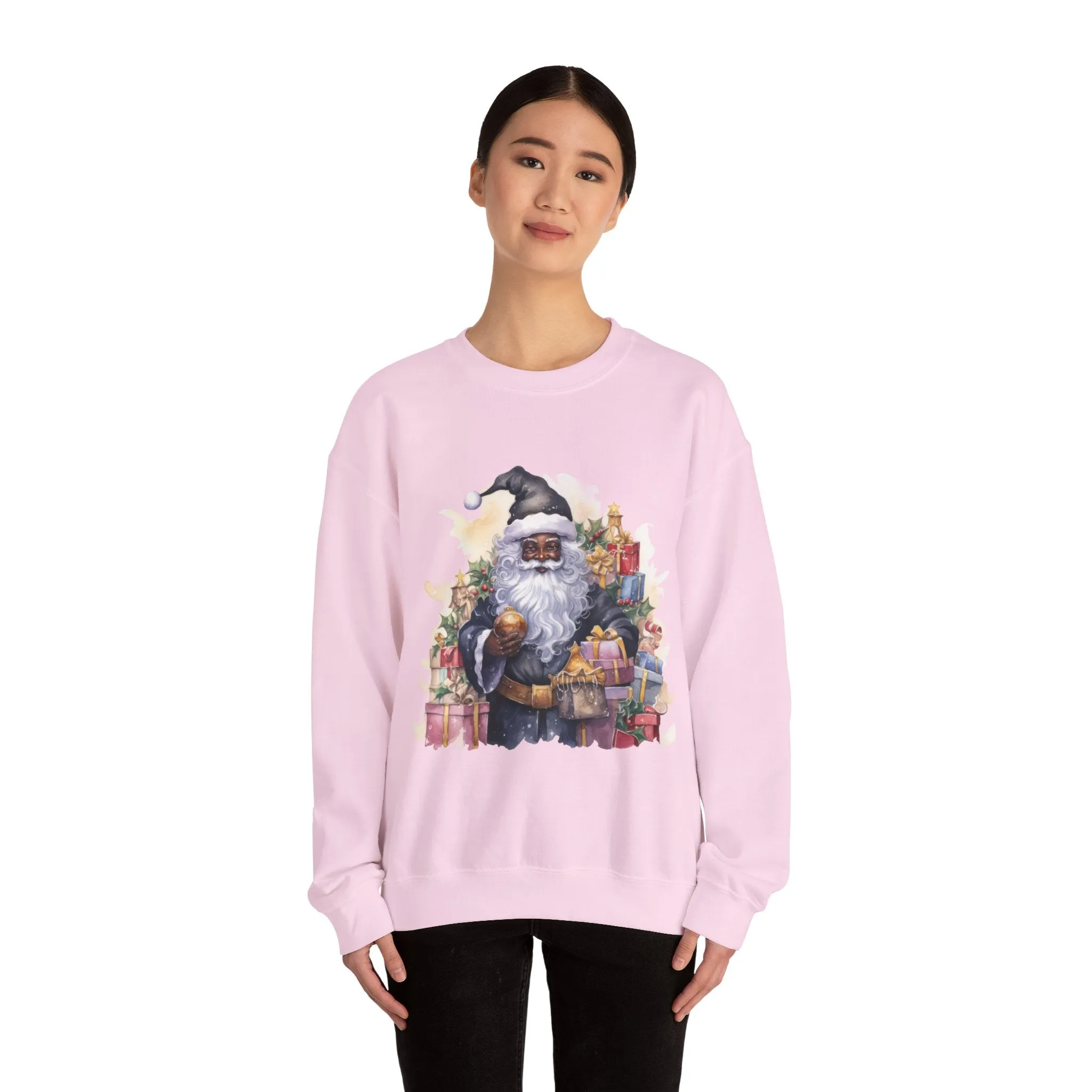 Black Santa 31 Unisex Heavy Blend™ Crewneck Sweatshirt