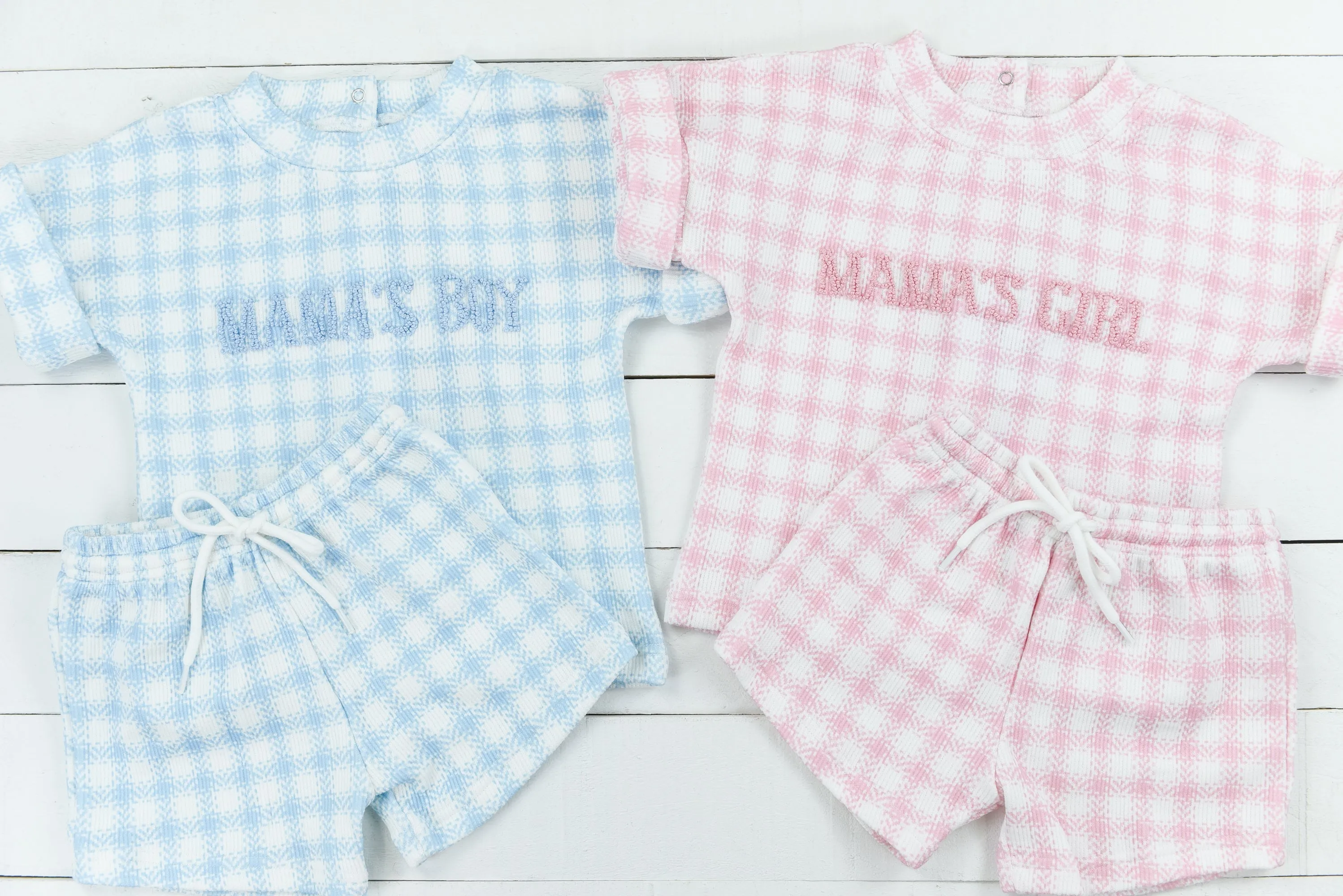 Blue Frenchknot MAMA'S Boy Sweater Set