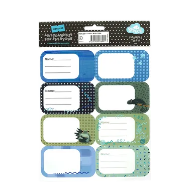 Book Labels - Cool Blues