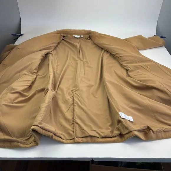Candace Cameron Bure Tailored Coat 3XP Desert Ochre Tan Preppy Classic Academia