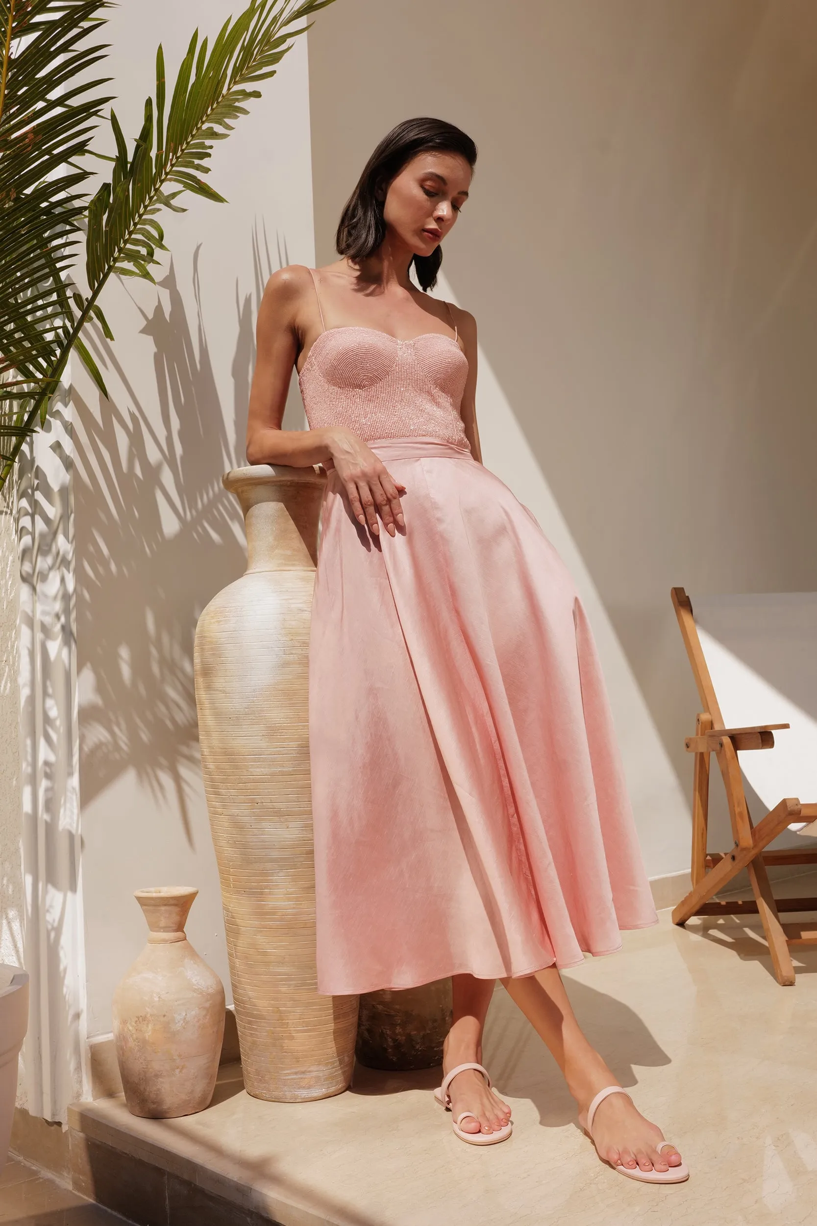 Capri Dress (Dusty Pink)