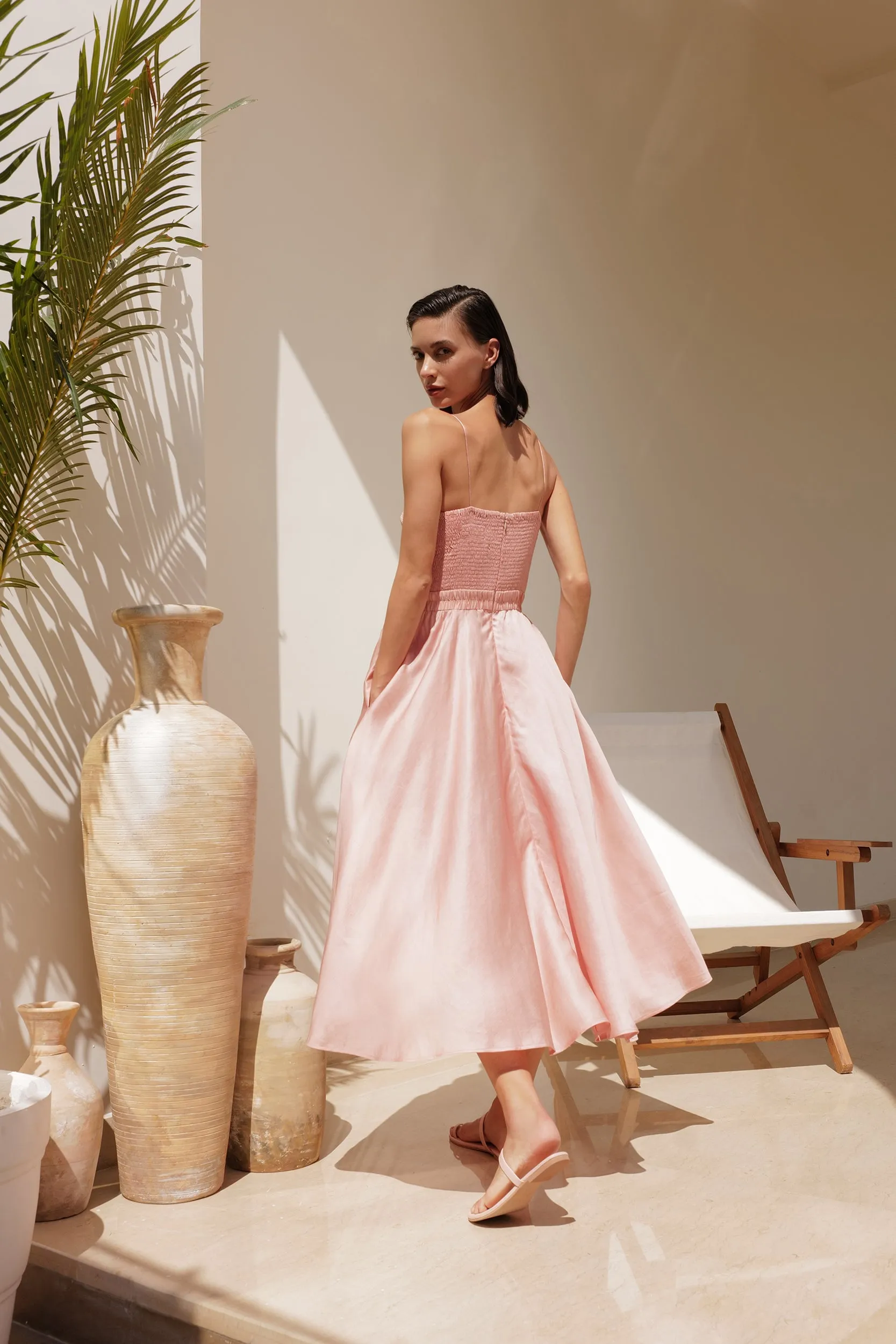 Capri Dress (Dusty Pink)