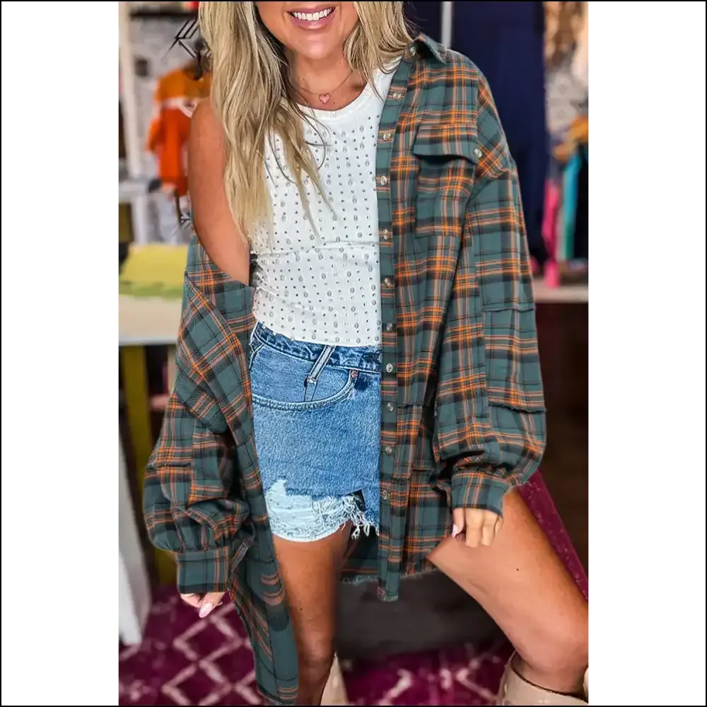 Chic Green Plaid Long Sleeve: from Zero to Hero  💚 Needful Things