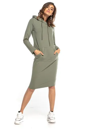 Chic Hooded Sweatshirt Dress