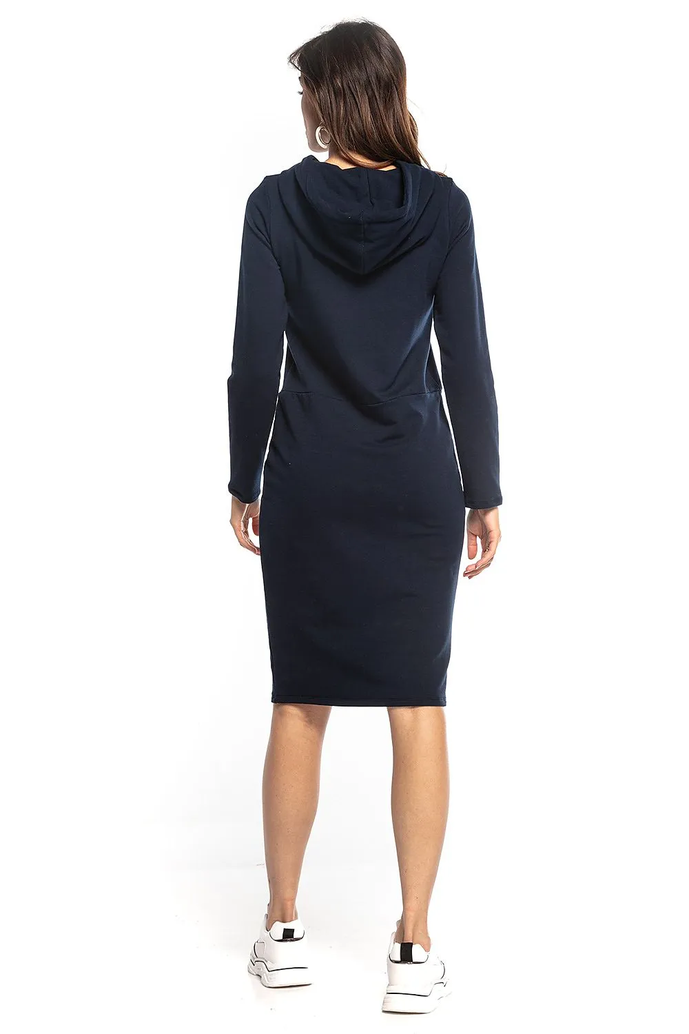 Chic Hooded Sweatshirt Dress