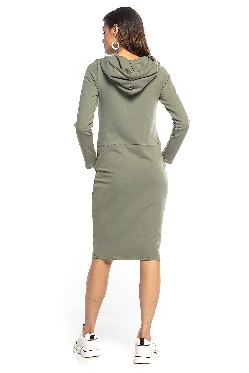 Chic Hooded Sweatshirt Dress