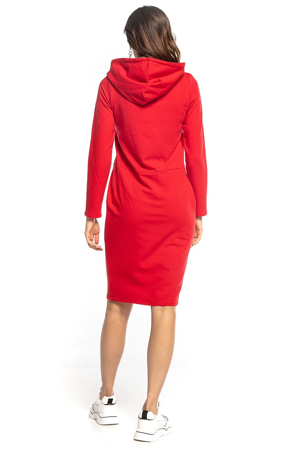Chic Hooded Sweatshirt Dress