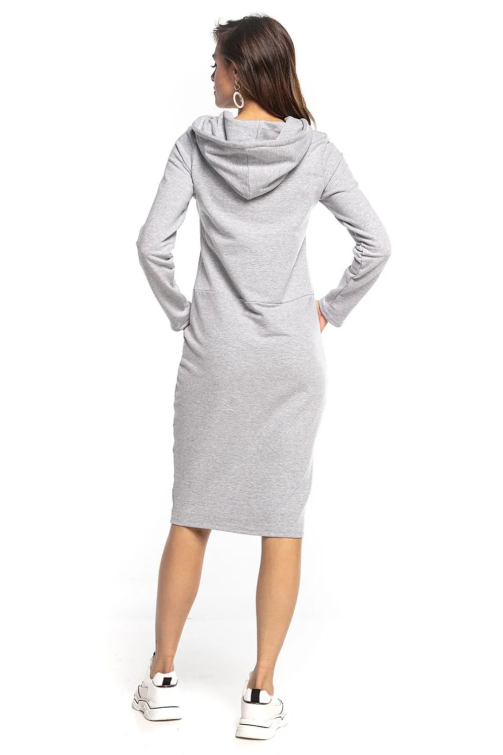 Chic Hooded Sweatshirt Dress