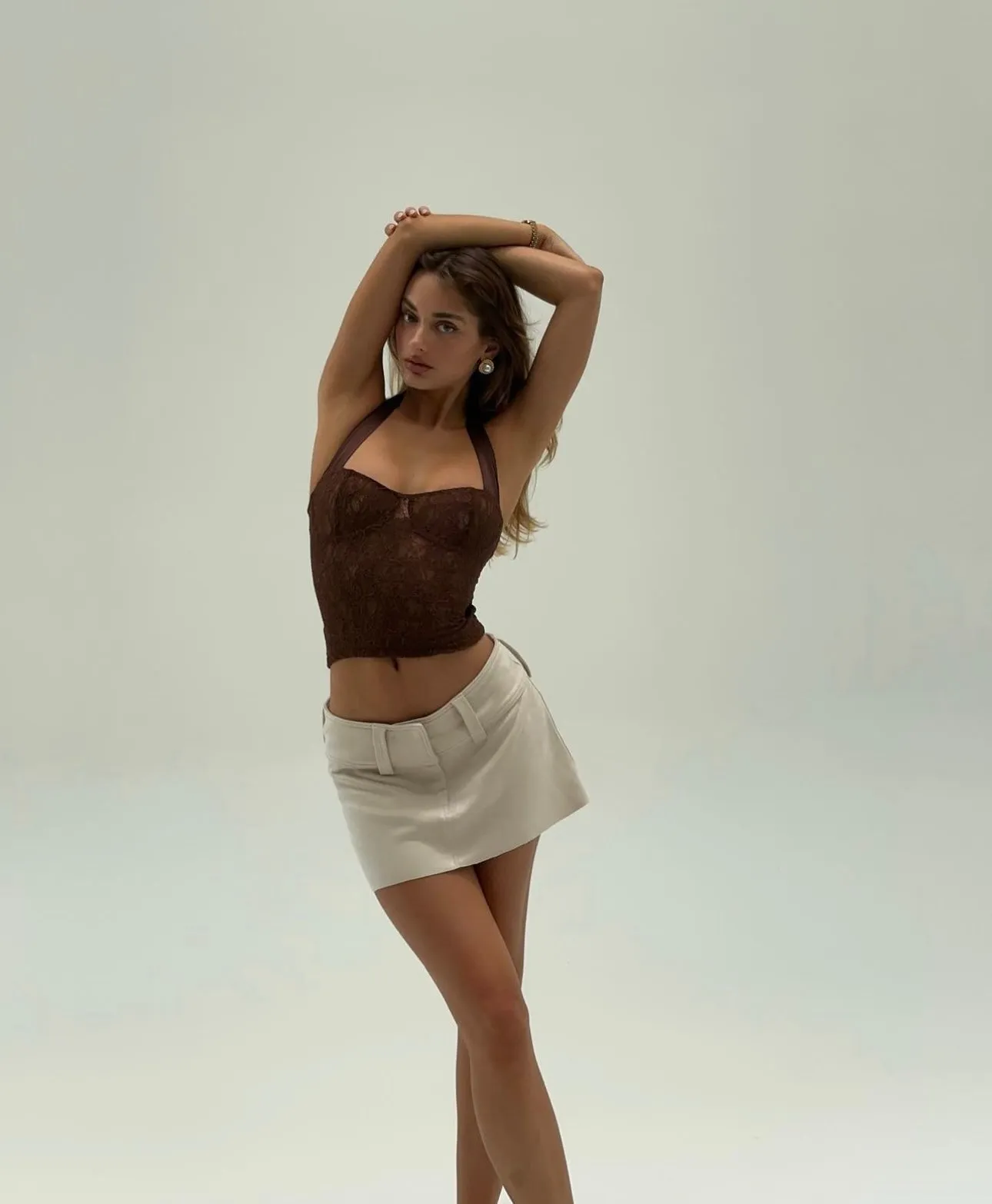 Choc Lace Halter