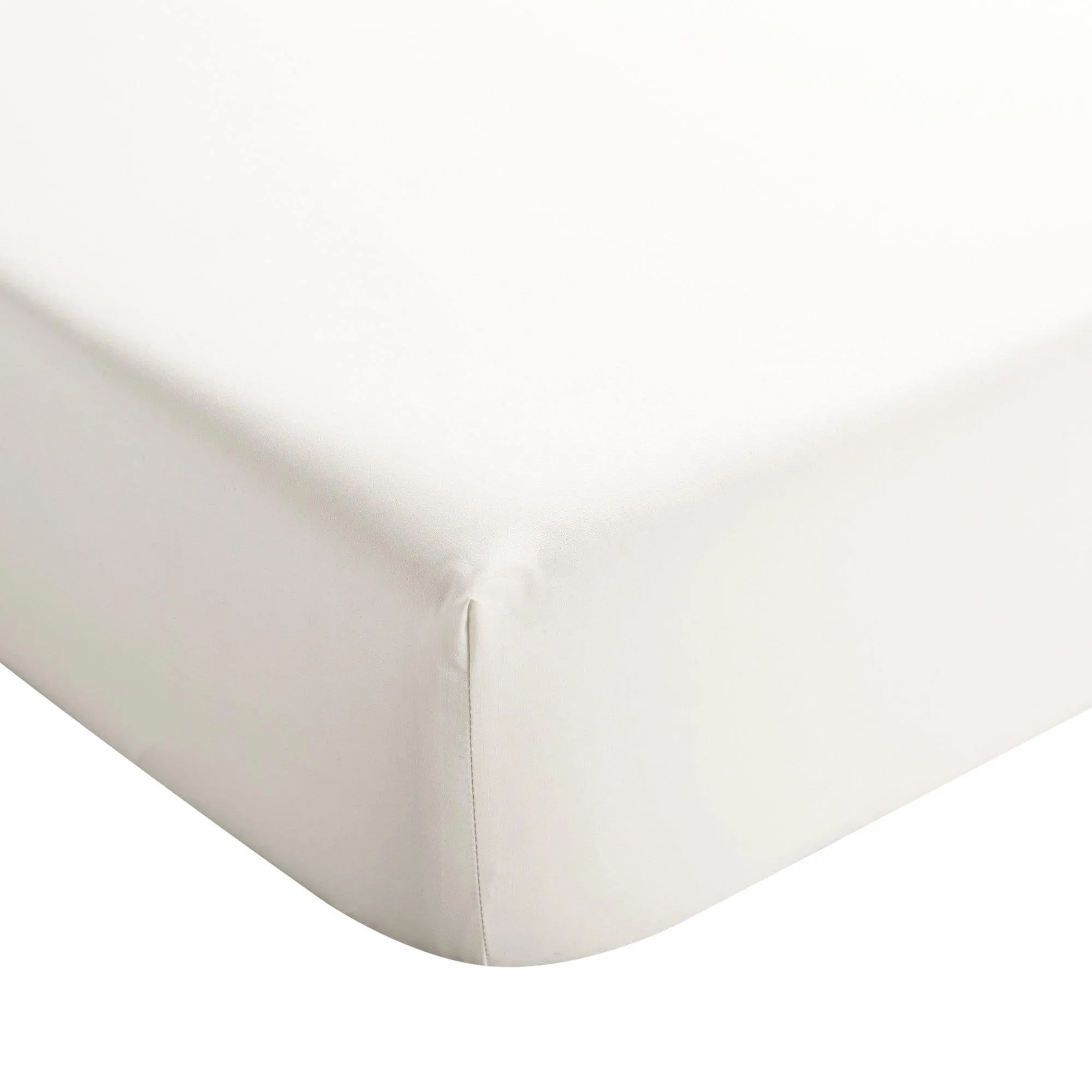 Christy Sateen Cotton Fitted Sheets 400TC – Ivory