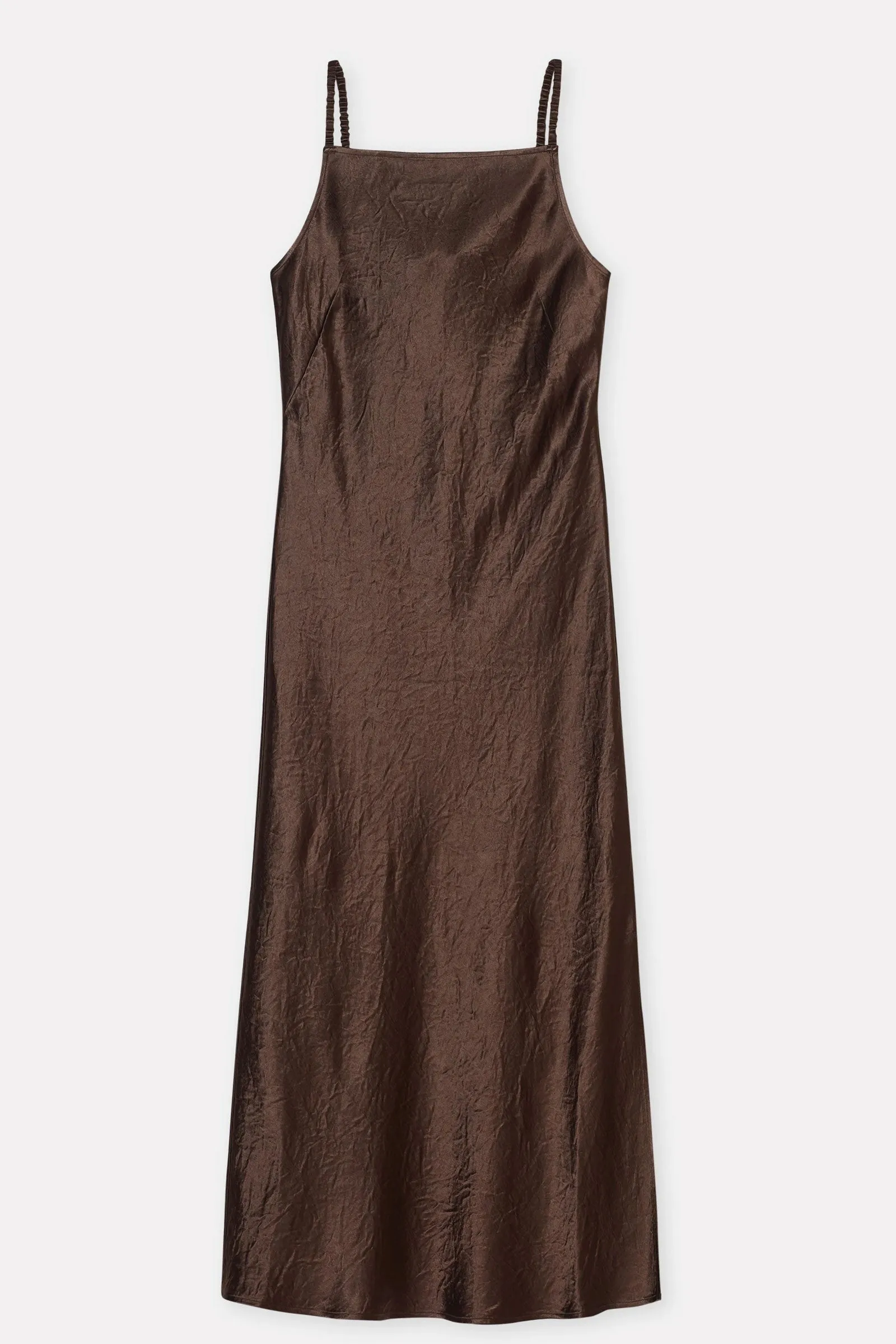 Closed Strap Dress in Cacao Brown
