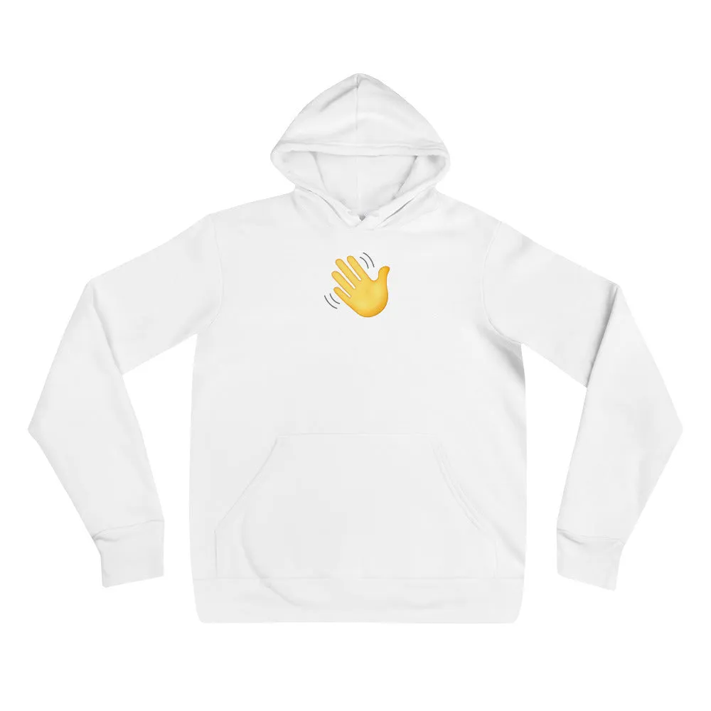Clubhouse Hand Wave Logo - Tech Hoodie