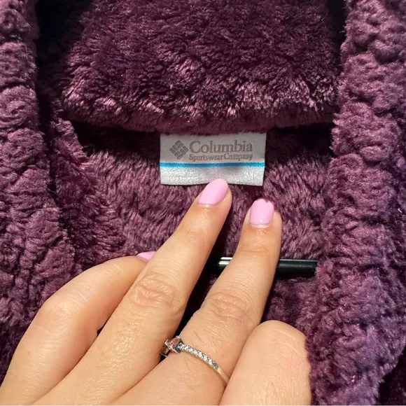 Columbia Women's Purple Fleece Jacket size M
