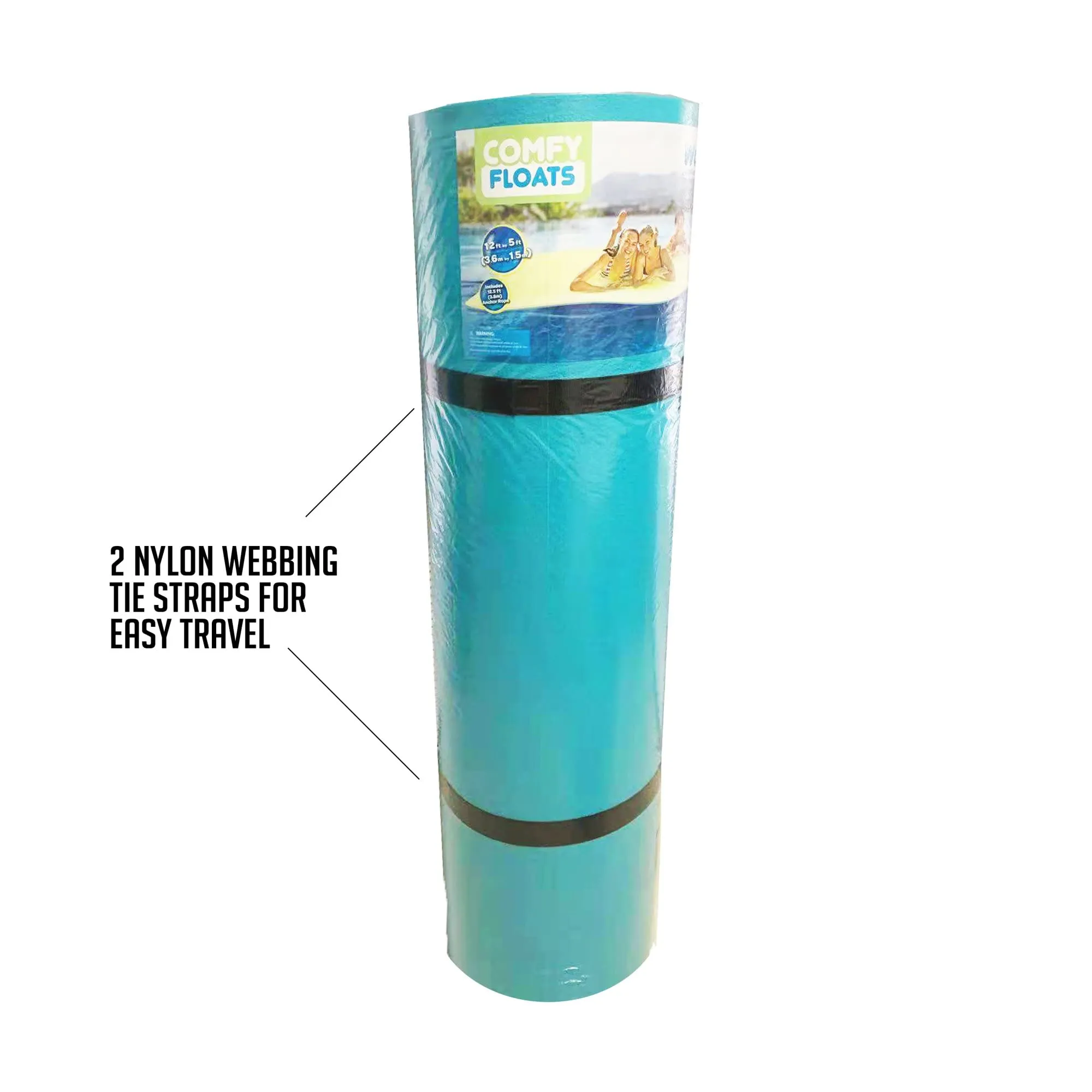 Comfy Floats 12 x 5 Foot No Inflate Dual Layer Tear Resistant High