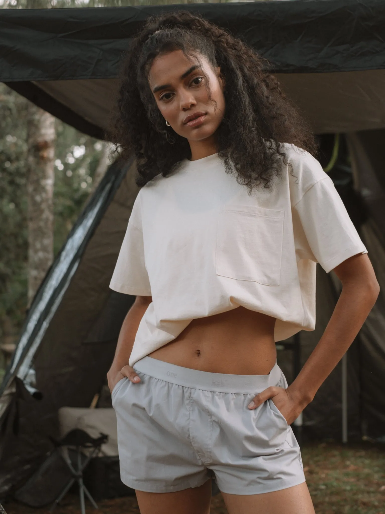 COTTON POCKET T-SHIRT - CREAMY