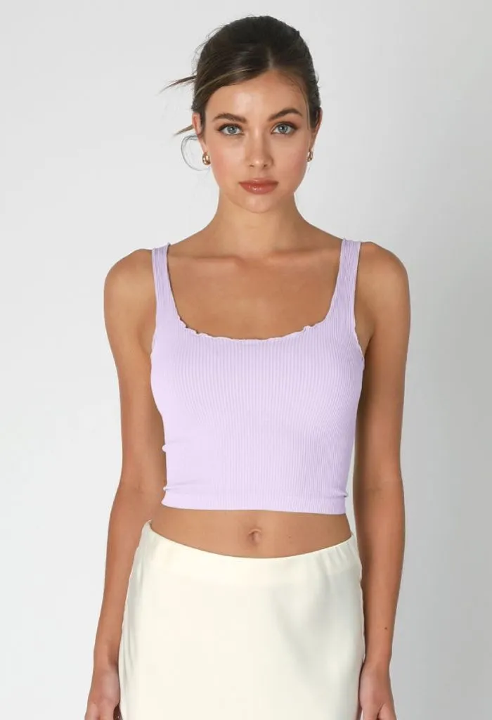 Courtney Crop Top-Orchid