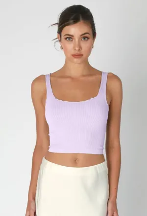 Courtney Crop Top-Orchid