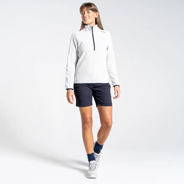 Craghoppers Women's Minerva Half Zip Lunar Grey/ Optic White