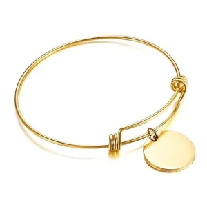 Custom Engraved New Design Stainless Steel Personalized Engraved Wire Bracelet For Women