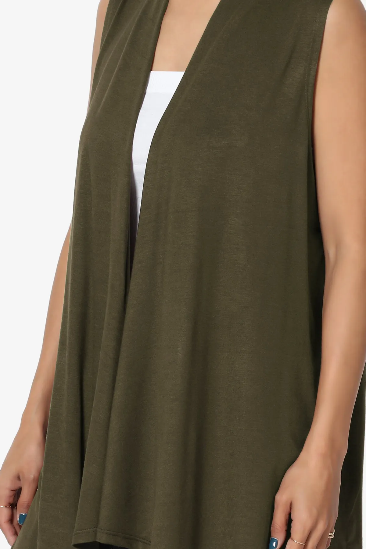 Danna Draped Jersey Vest