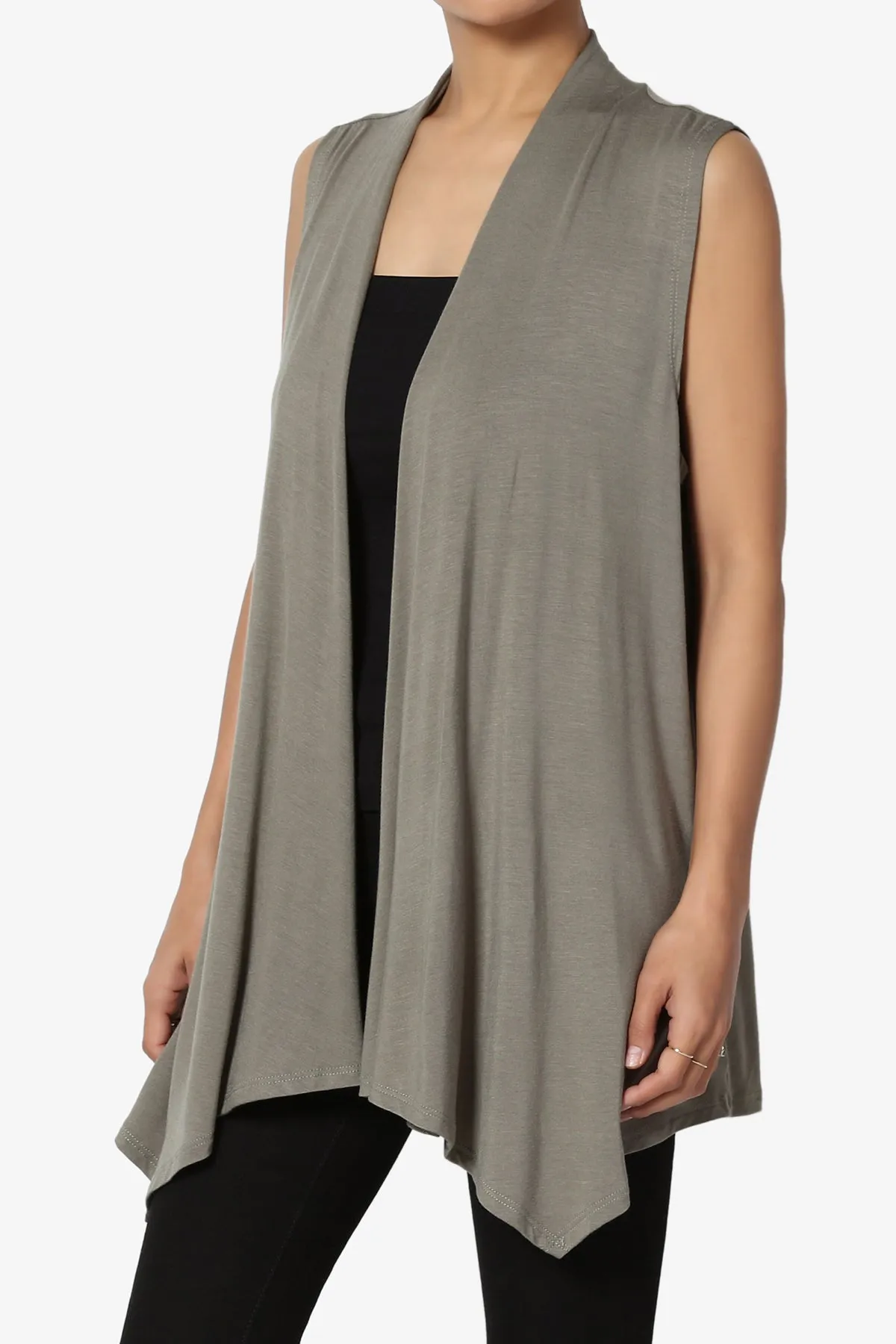 Danna Draped Jersey Vest