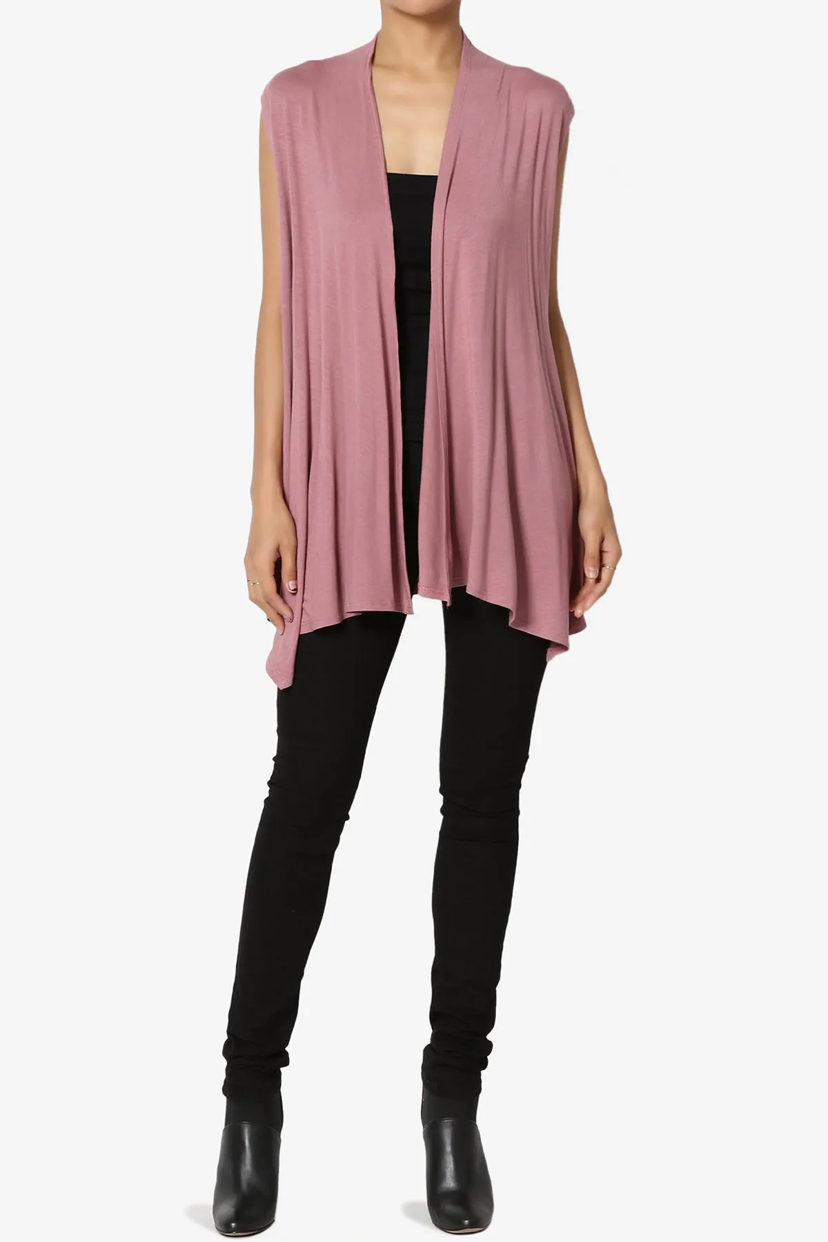 Danna Draped Jersey Vest