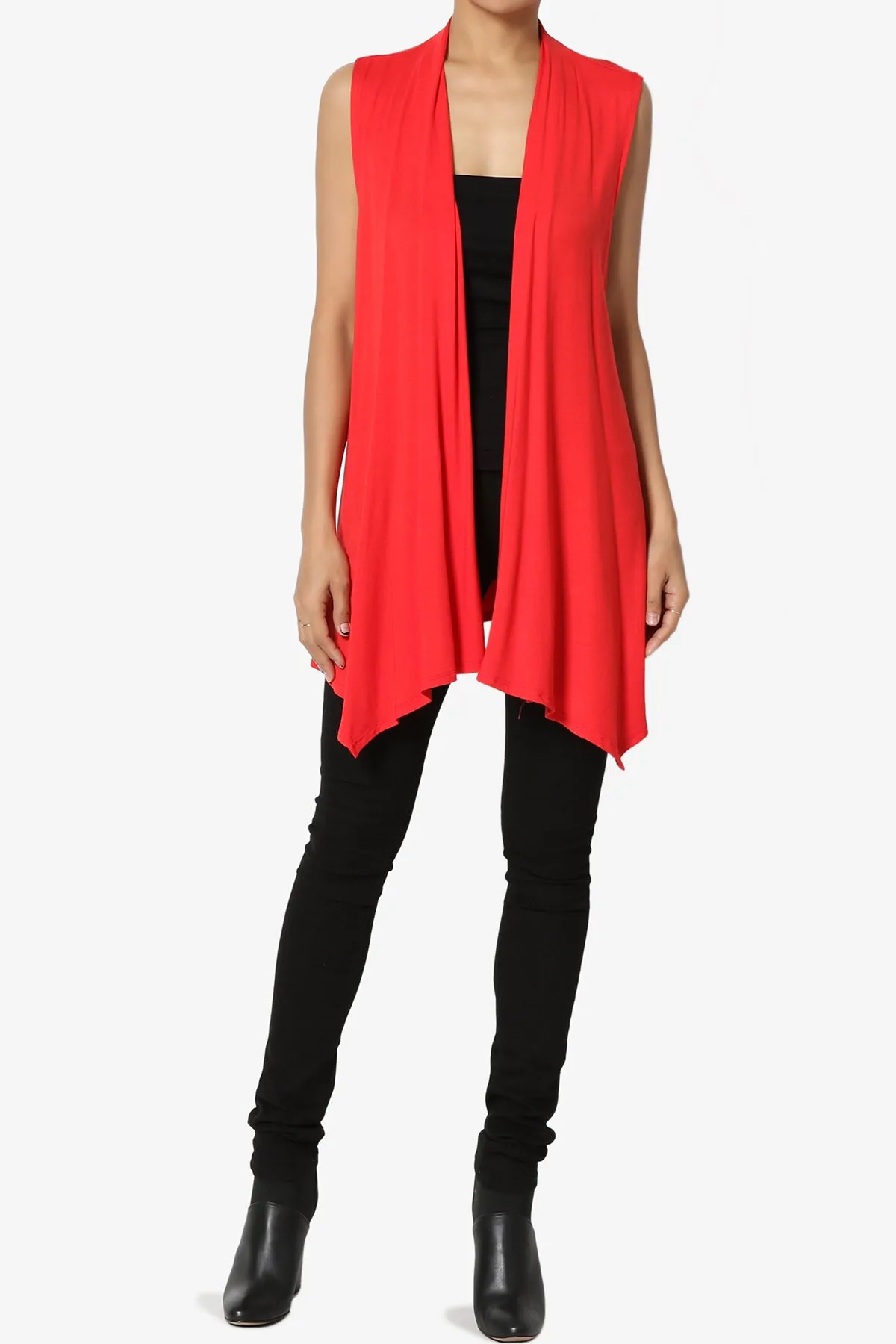 Danna Draped Jersey Vest