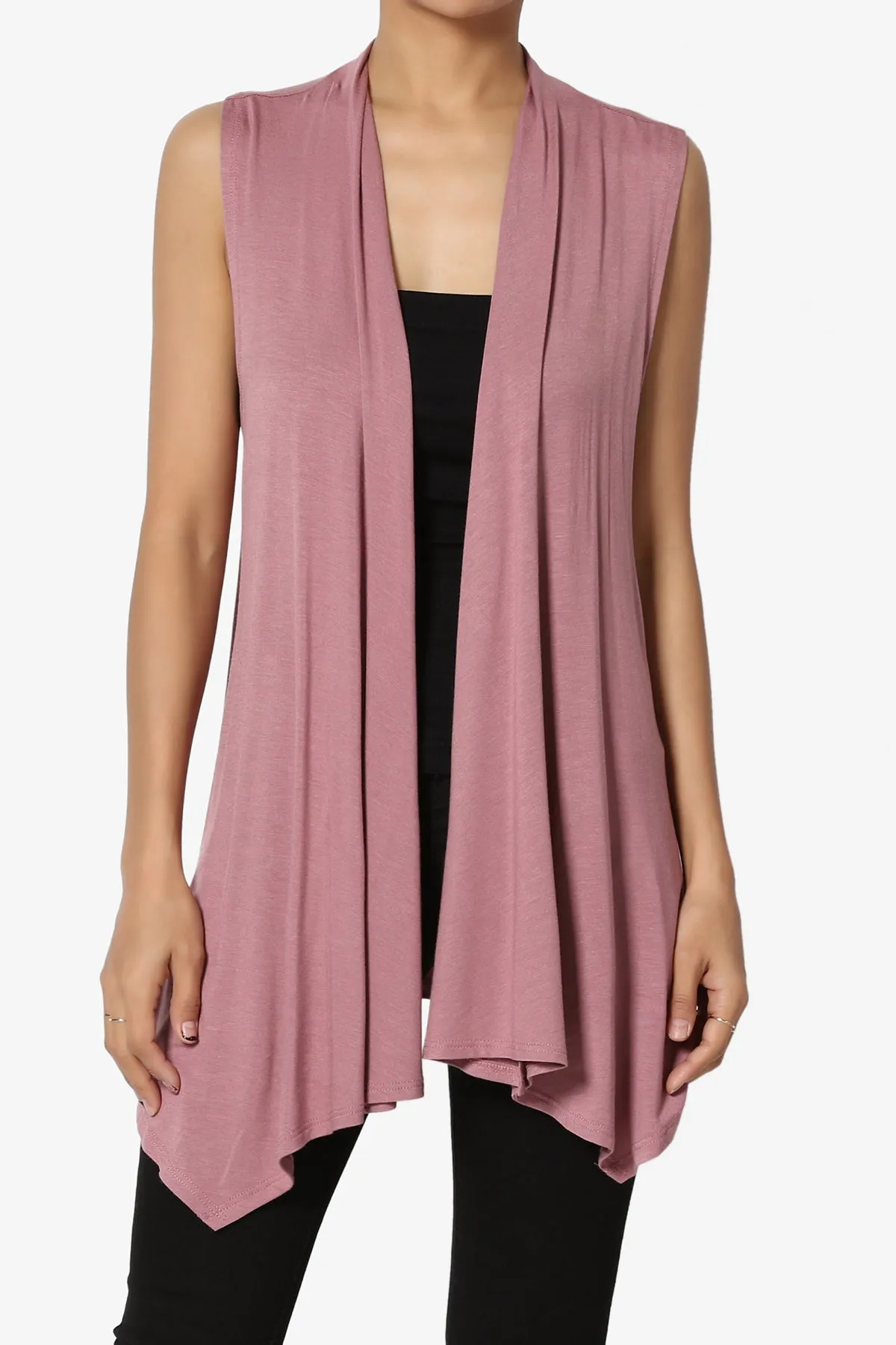 Danna Draped Jersey Vest