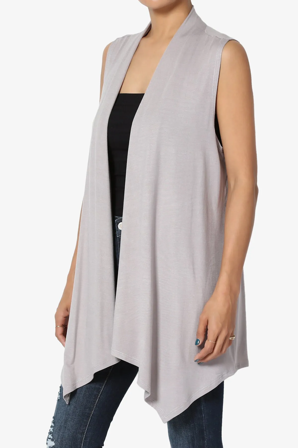 Danna Draped Jersey Vest