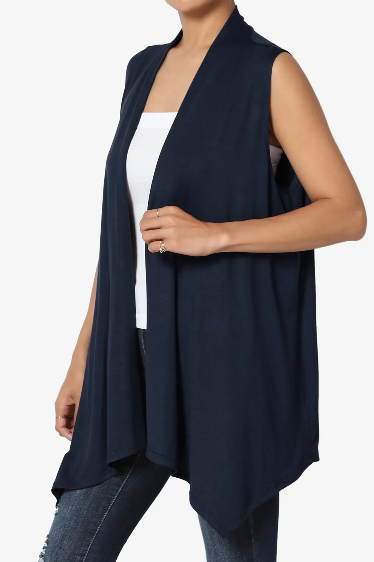 Danna Draped Jersey Vest