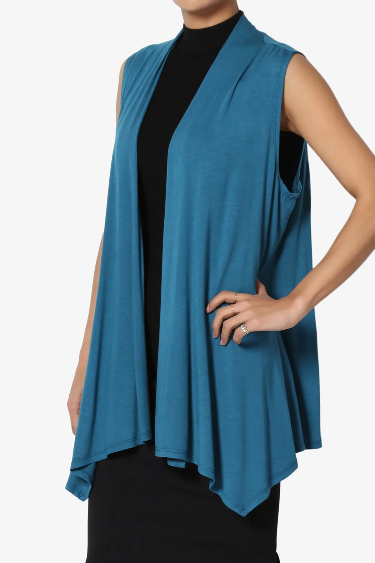 Danna Draped Jersey Vest