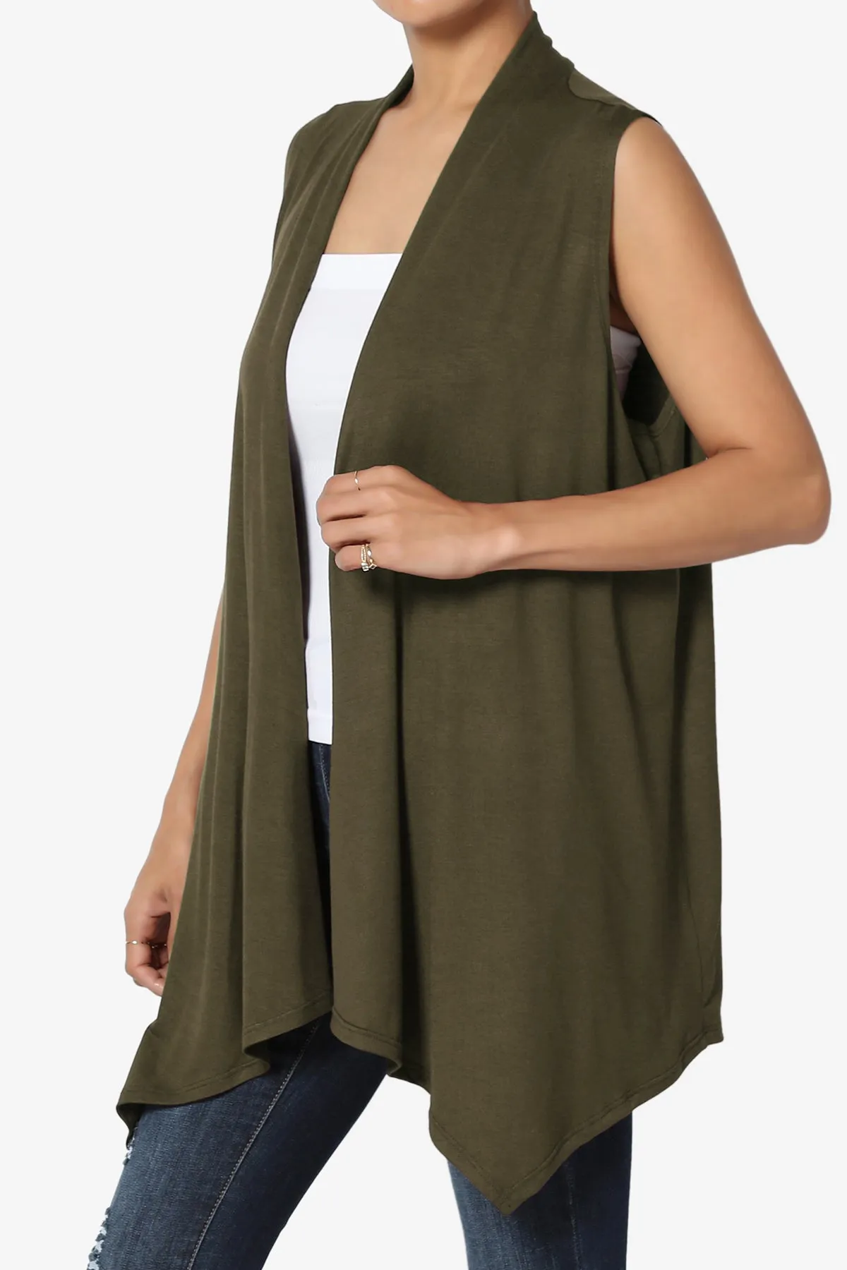 Danna Draped Jersey Vest