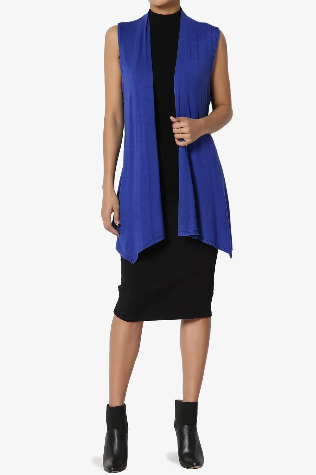 Danna Draped Jersey Vest