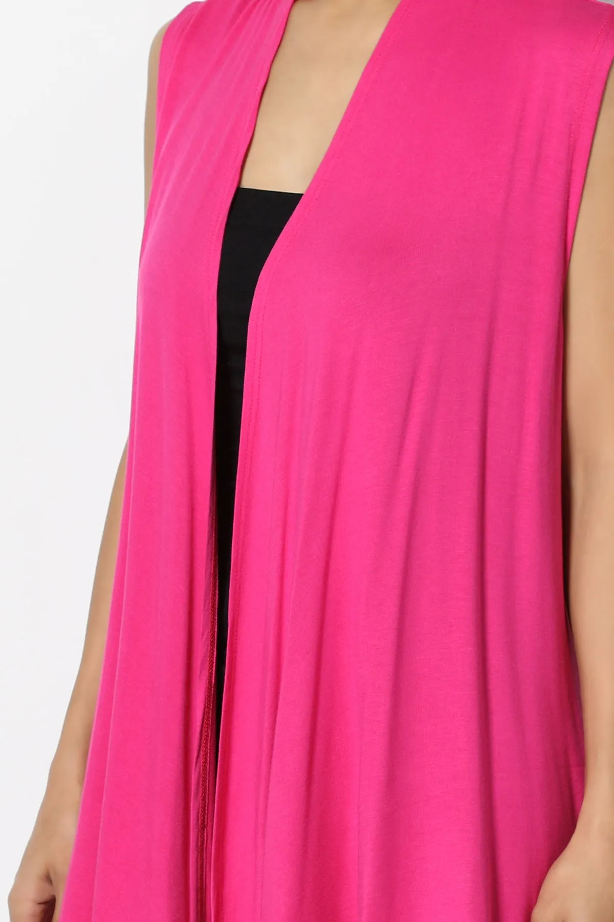 Danna Draped Jersey Vest