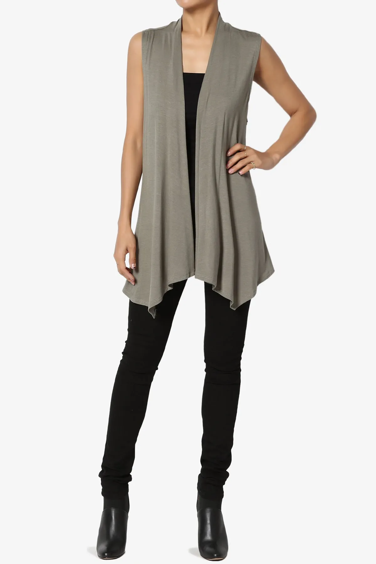 Danna Draped Jersey Vest