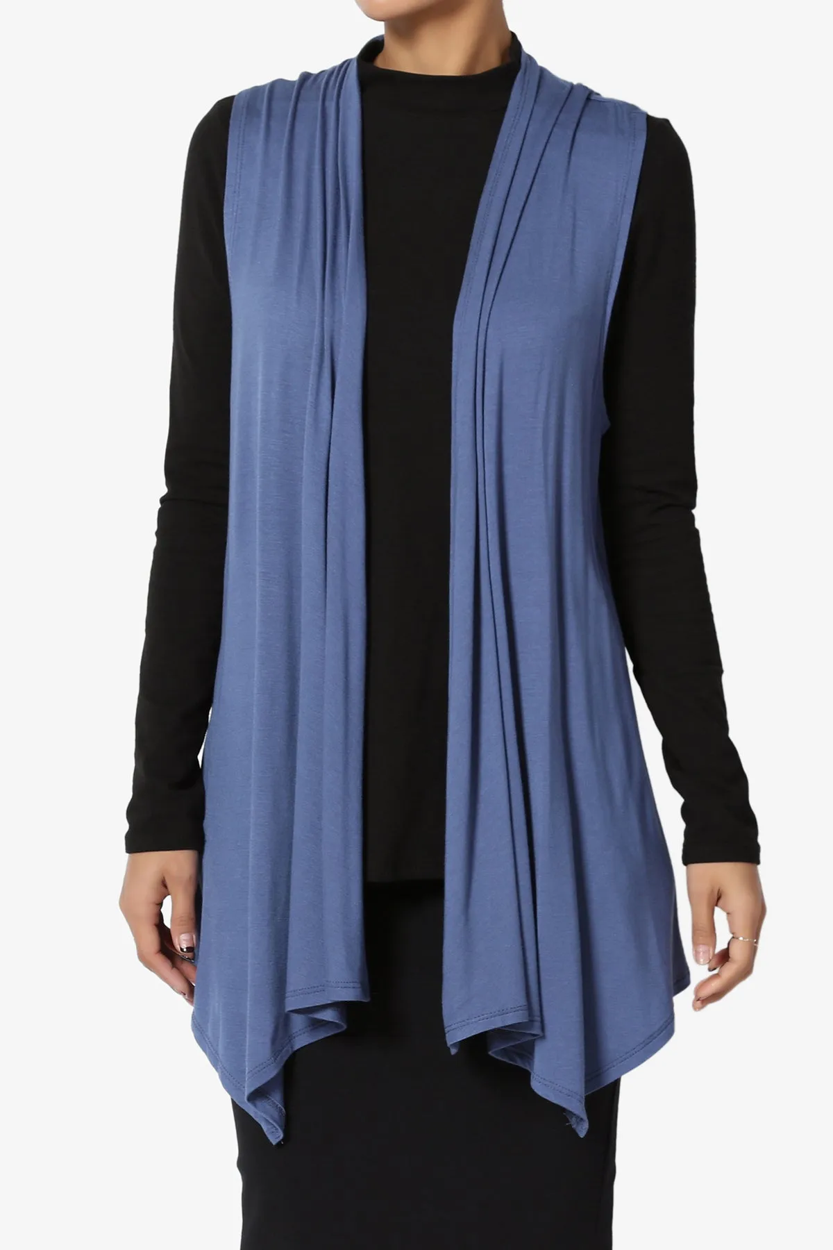 Danna Draped Jersey Vest