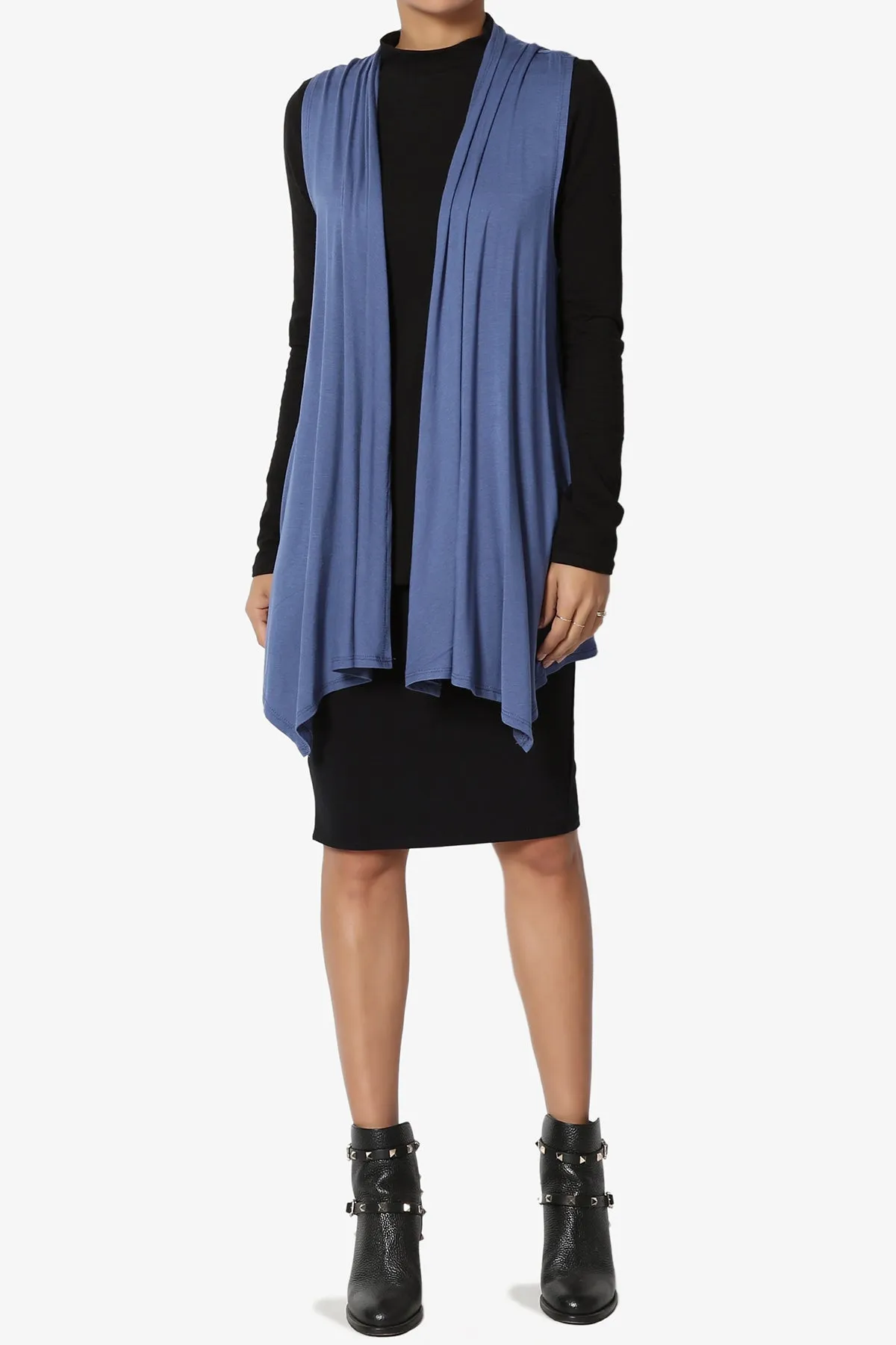 Danna Draped Jersey Vest