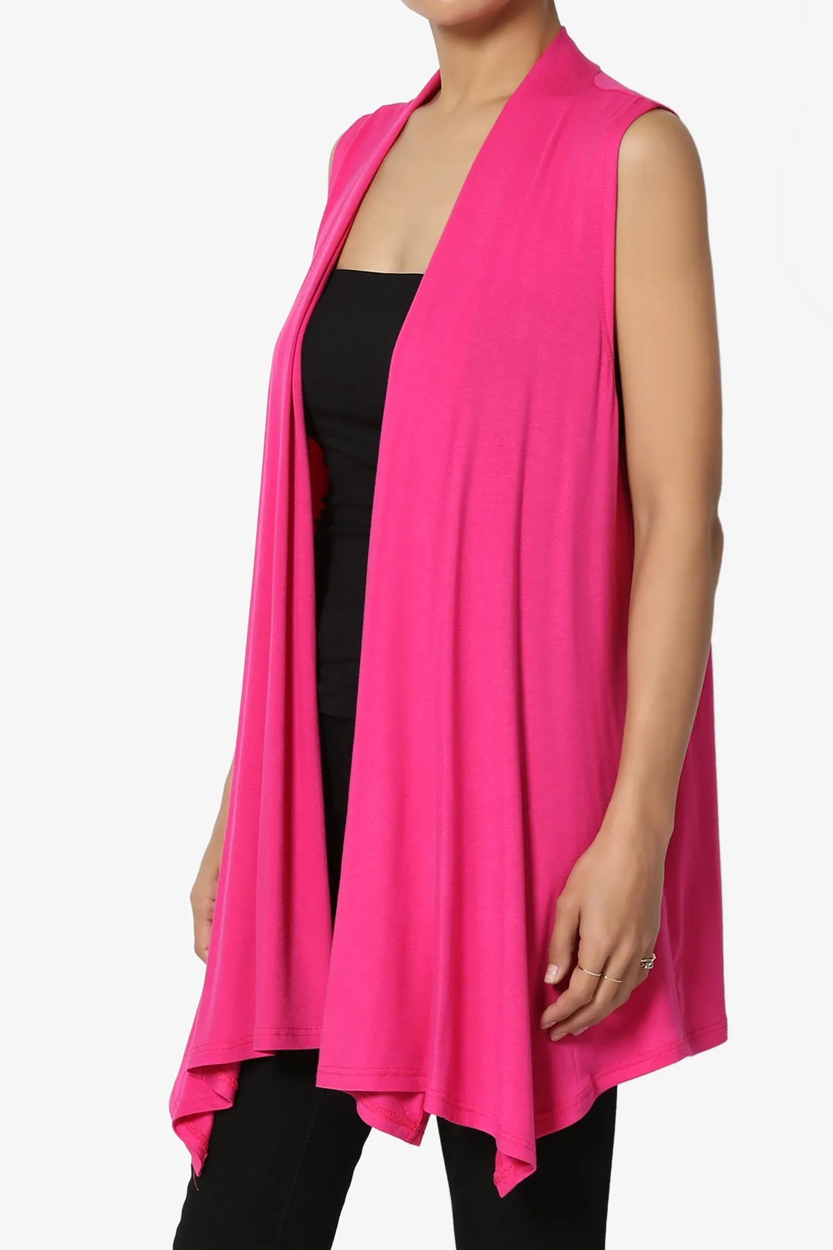 Danna Draped Jersey Vest