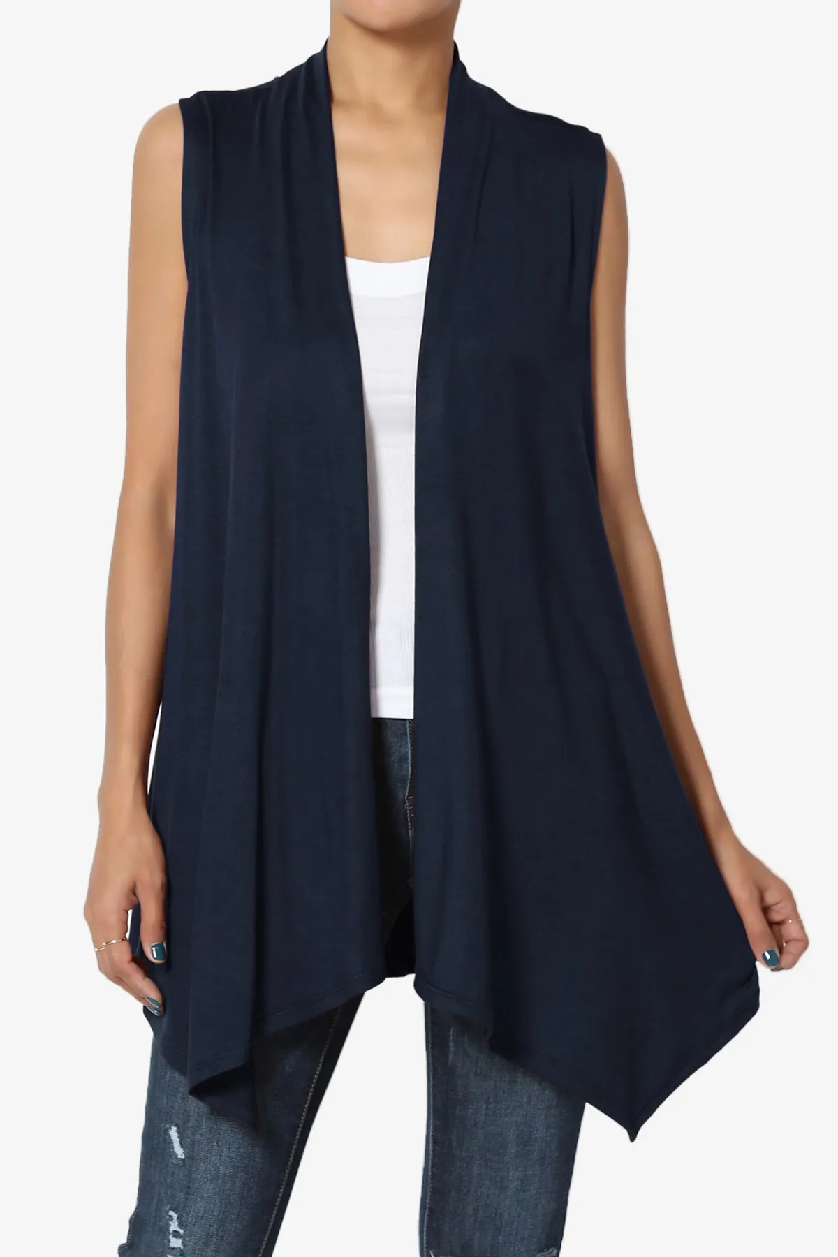 Danna Draped Jersey Vest
