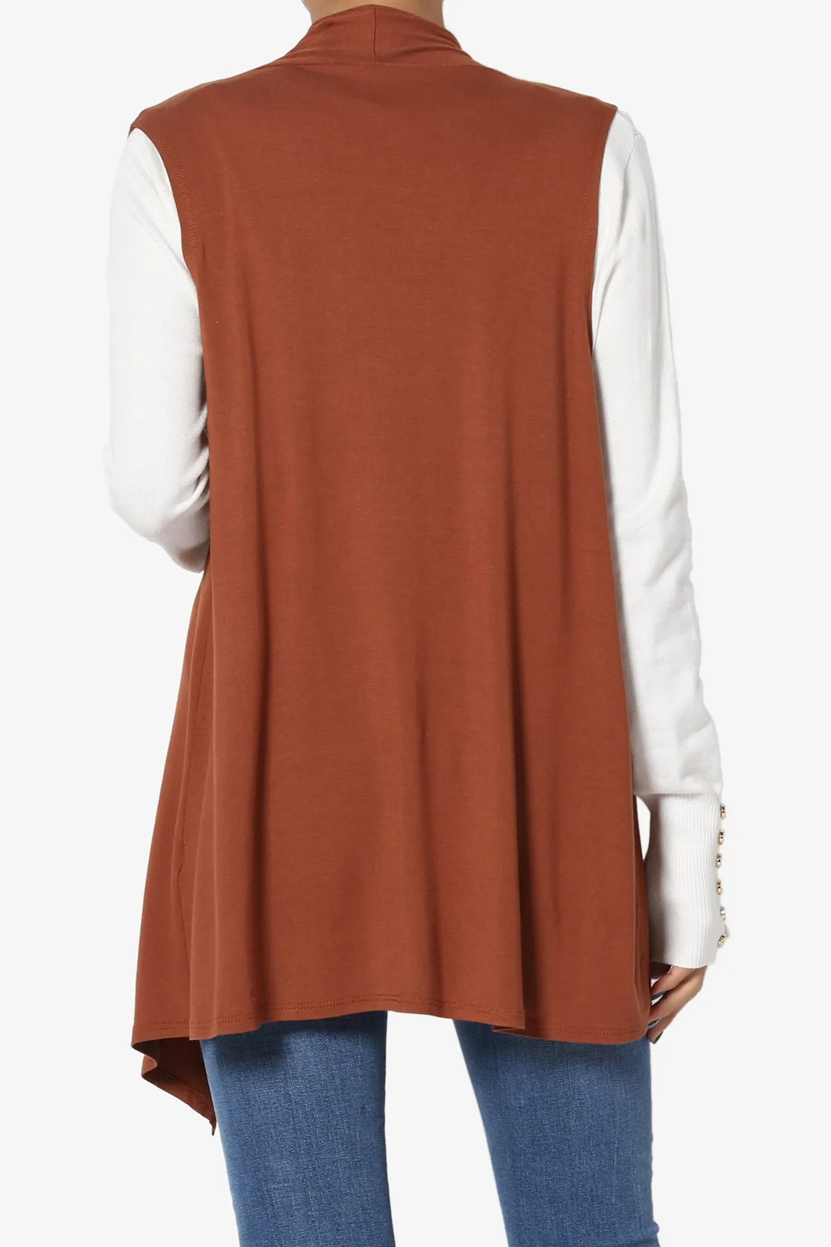 Danna Draped Jersey Vest