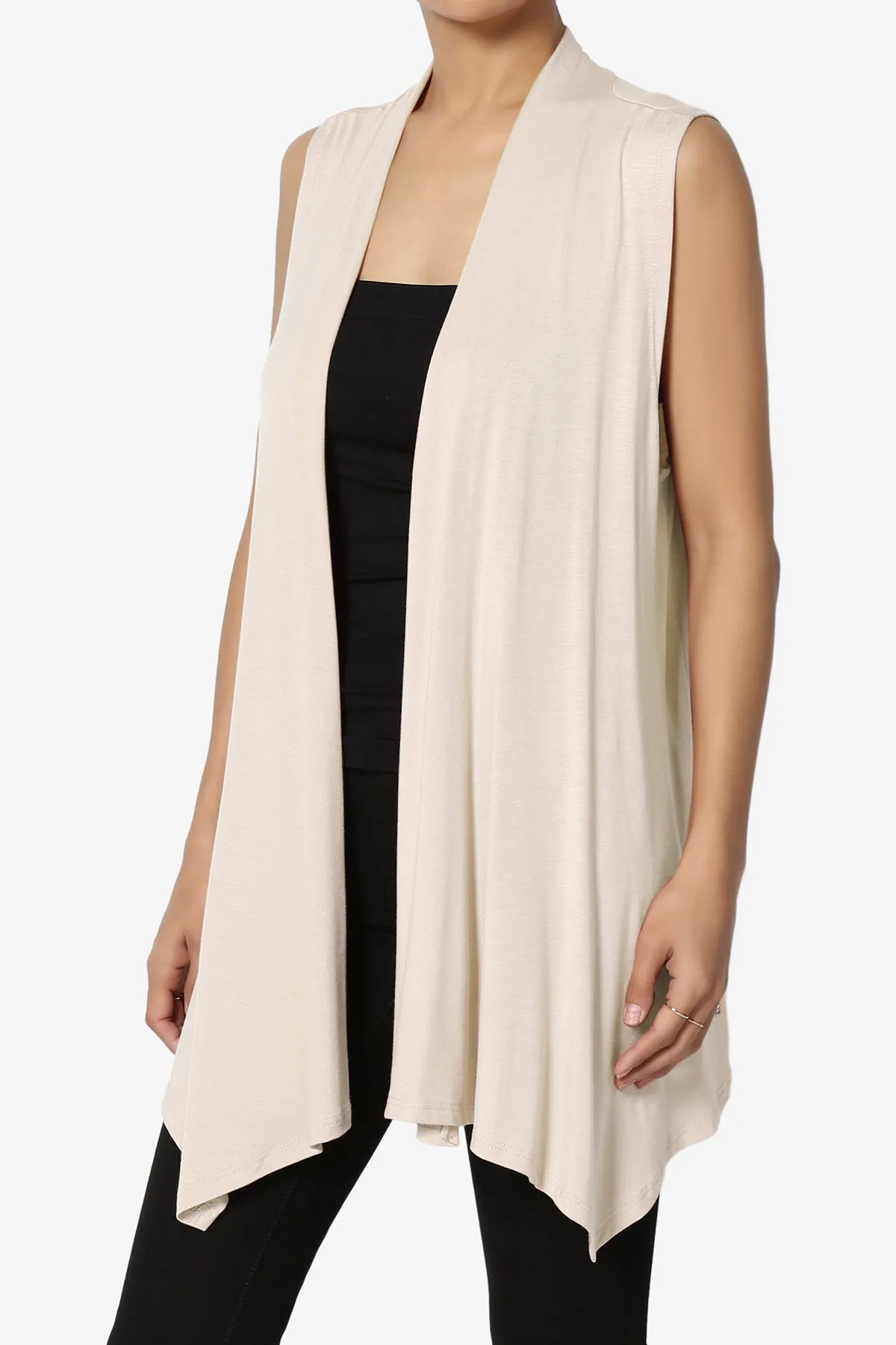 Danna Draped Jersey Vest